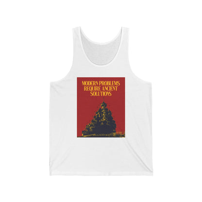 Modern Problems Require Ancient Solutions No. 1 | Orthodox Christian Jersey Tank Top / Sleeveless Shirt