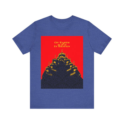 The Church: On Earth As It Is In Heaven | Lord's Prayer | Ancient Russian Wooden Church Design | Orthodox Christian Cotton T-Shirt