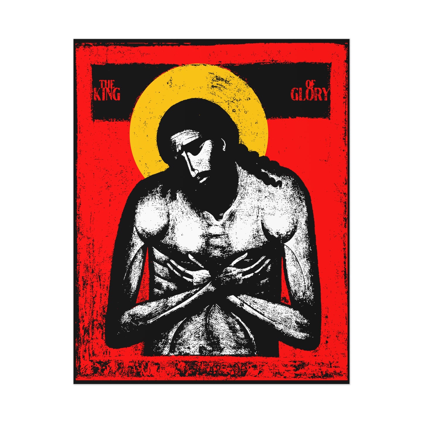 The King of Glory IconoGraphic No. 1 | Orthodox Christian Art Poster