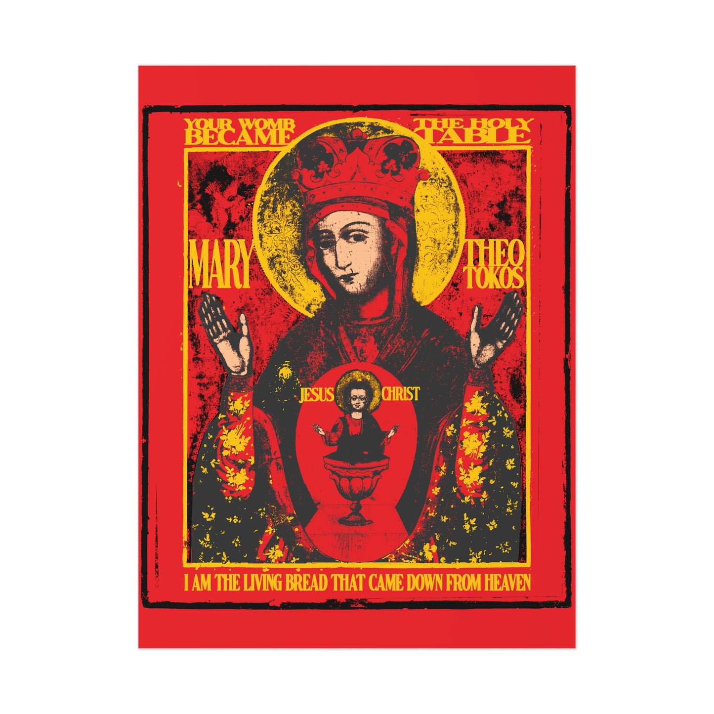 Mother of God of Nicaea IconoGraphic No.1 | Orthodox Christian Art Poster