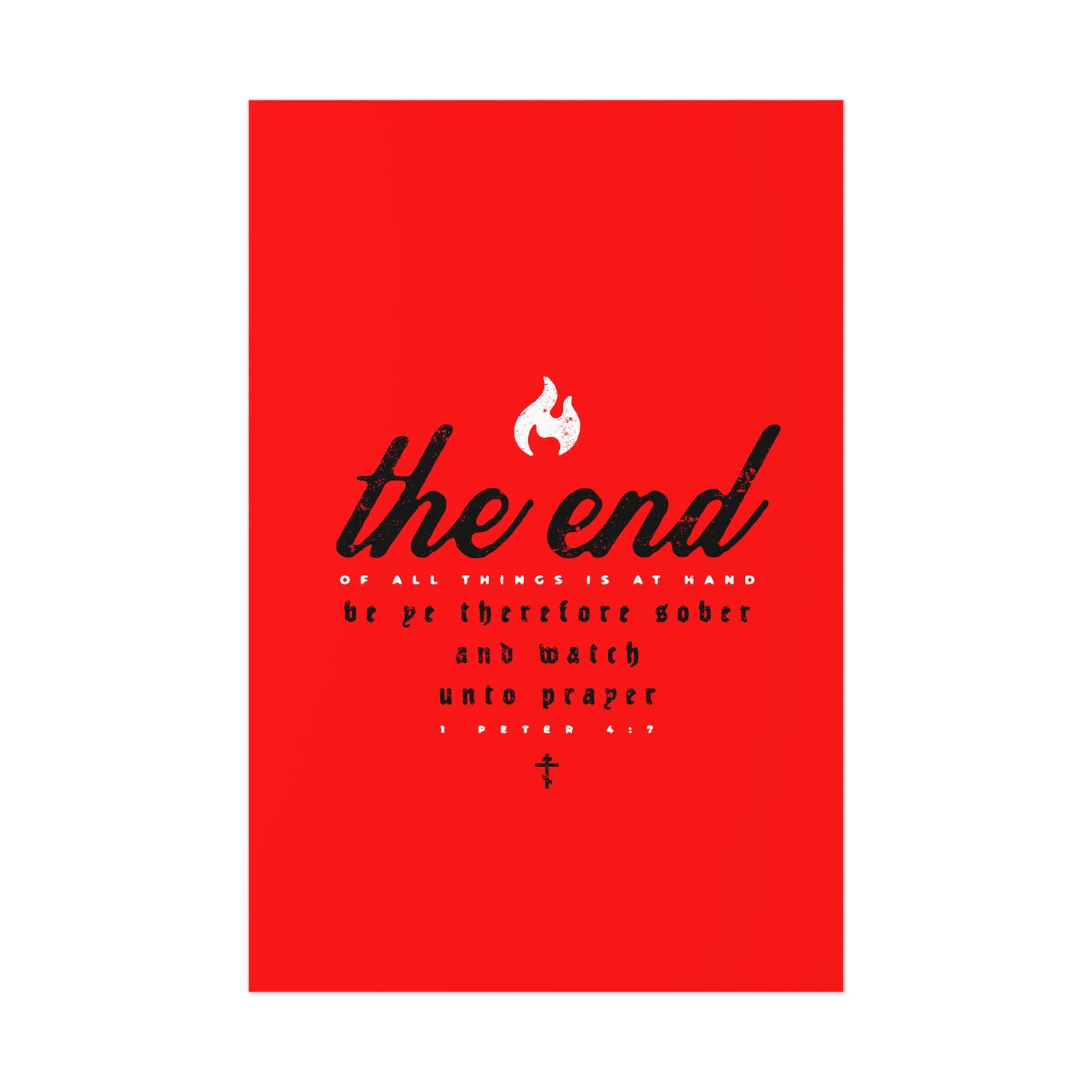 The End of All Things No. 5A | Orthodox Christian Art Poster