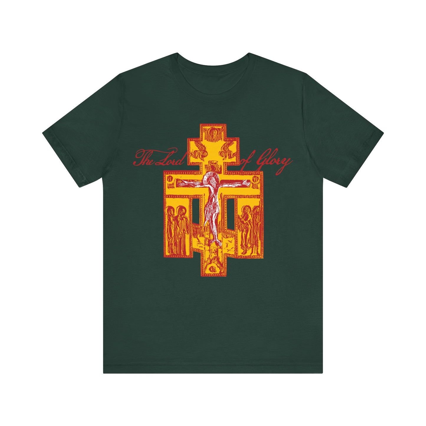 The Lord of Glory | Russian Golgotha Crucifix IconoGraphic | 1 Corinthians 2:8 | Orthodox Christian T-Shirt