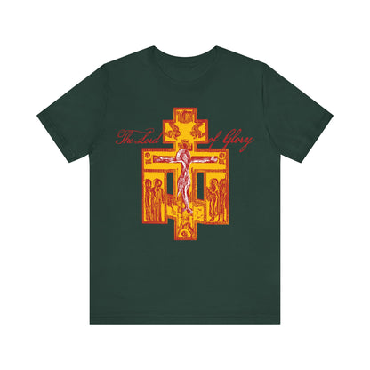 The Lord of Glory | Russian Golgotha Crucifix IconoGraphic | 1 Corinthians 2:8 | Orthodox Christian T-Shirt