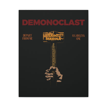 Demonoclast | St. Marina's Hammer | NIKA Fist | Christ Conquers | Demon Smasher | Unseen Warfare | Christian Martyrdom | Orthodox Canvas Art