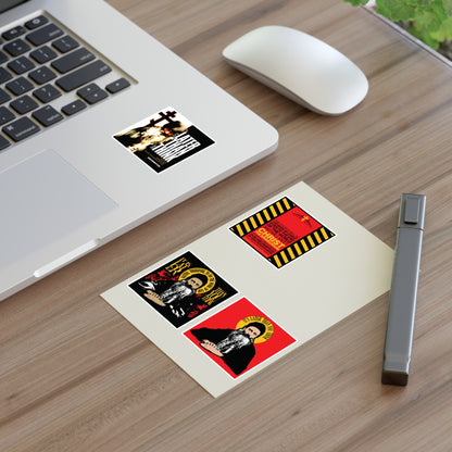 Fr Seraphim Rose 4x4 Sticker Sheet No. 1 | It's Later Than You Think | Modern Saint Graphic Decor | Apocalyptic | Orthodox Christian Stickers