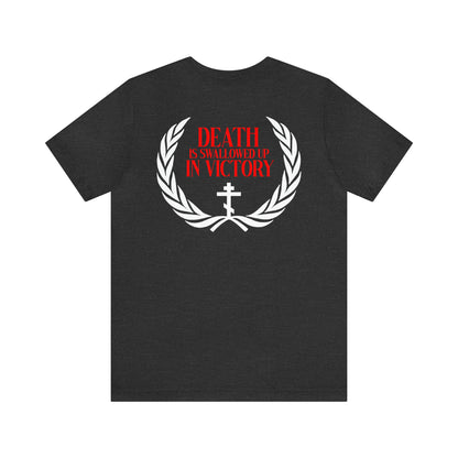 Archangel Michael of the Apocalypse / Death is Swallowed Up In Victory | Orthodox Christian Double-Sided T-Shirt