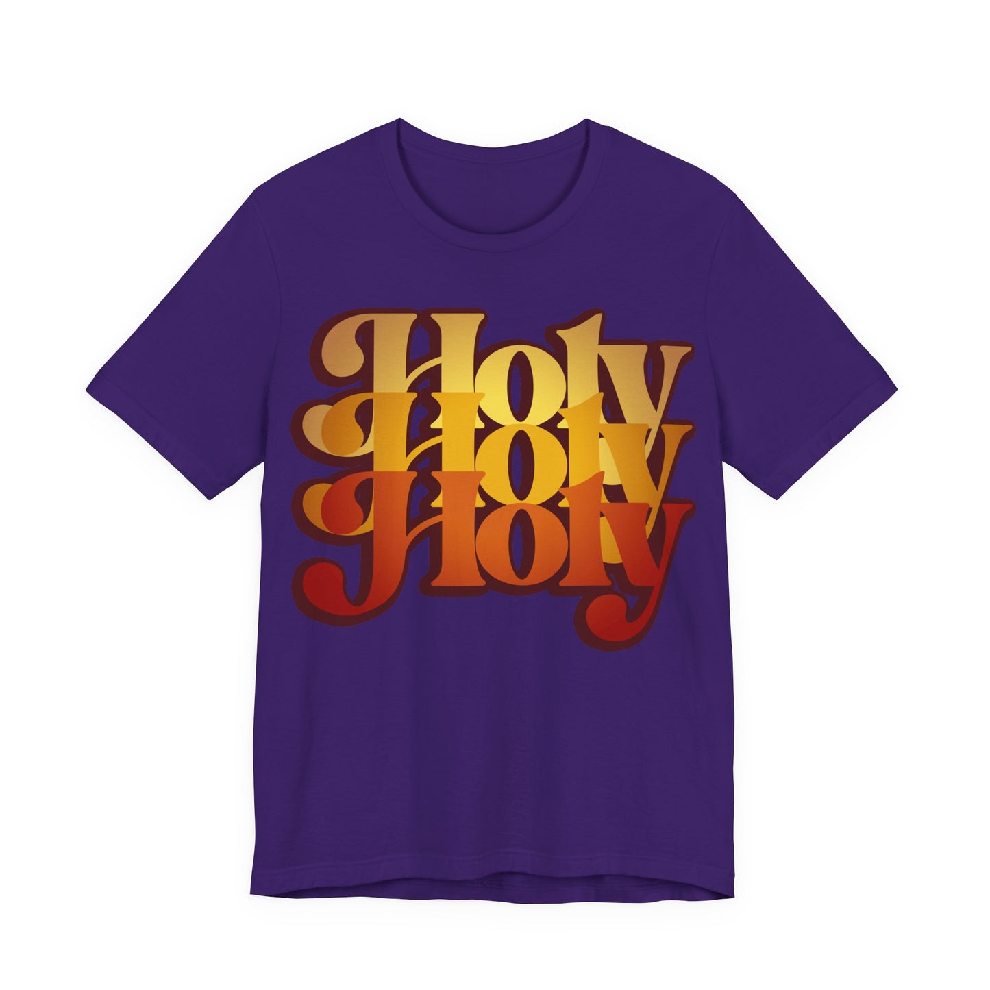 Holy Holy Holy Trisagion Liturgical Prayer 70s Style Orthodox T-Shirt | Orthodox Christian Cotton Unisex T-Shirt