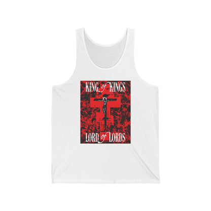 King of Kings, Lord of Lords (Jesus Christ Crucifix IconoGraphic) No. 1 | Orthodox Christian Tank Top