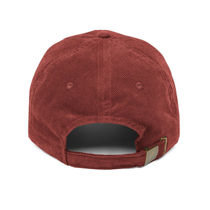 NIKA Red Russian Cross w/ White Text | NIKE Logo Mashup | Orthodox Christian Vintage Embroidered Corduroy Cap