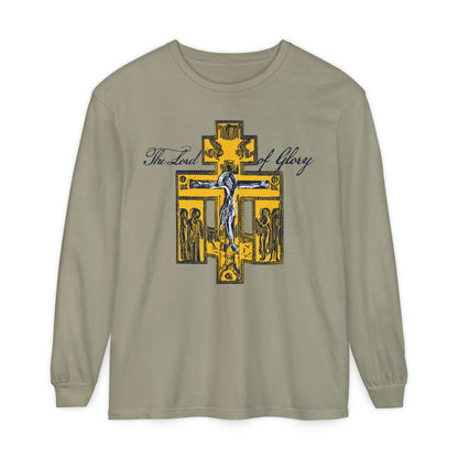 The Lord of Glory | Russian Golgotha Crucifix IconoGraphic | 1 Corinthians 2:8 | Orthodox Christian Long Sleeve Shirt