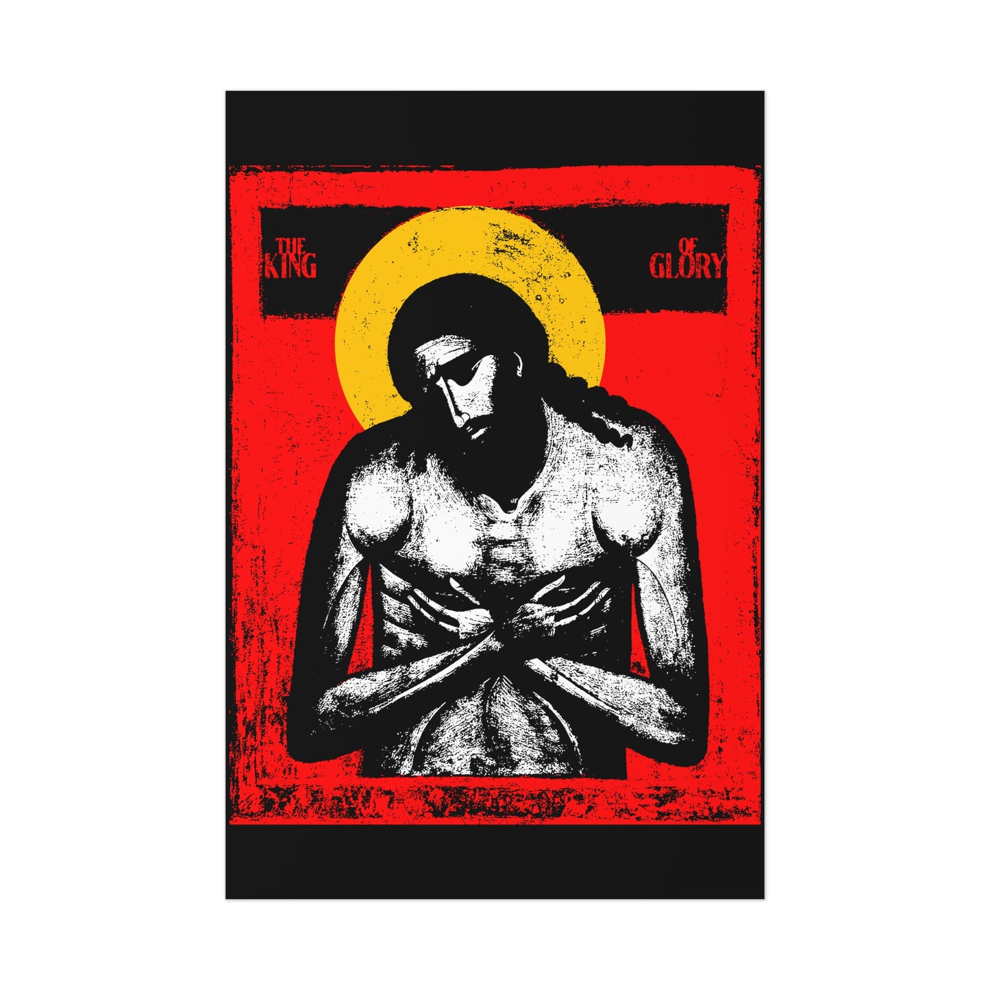 The King of Glory IconoGraphic No. 1 | Orthodox Christian Art Poster