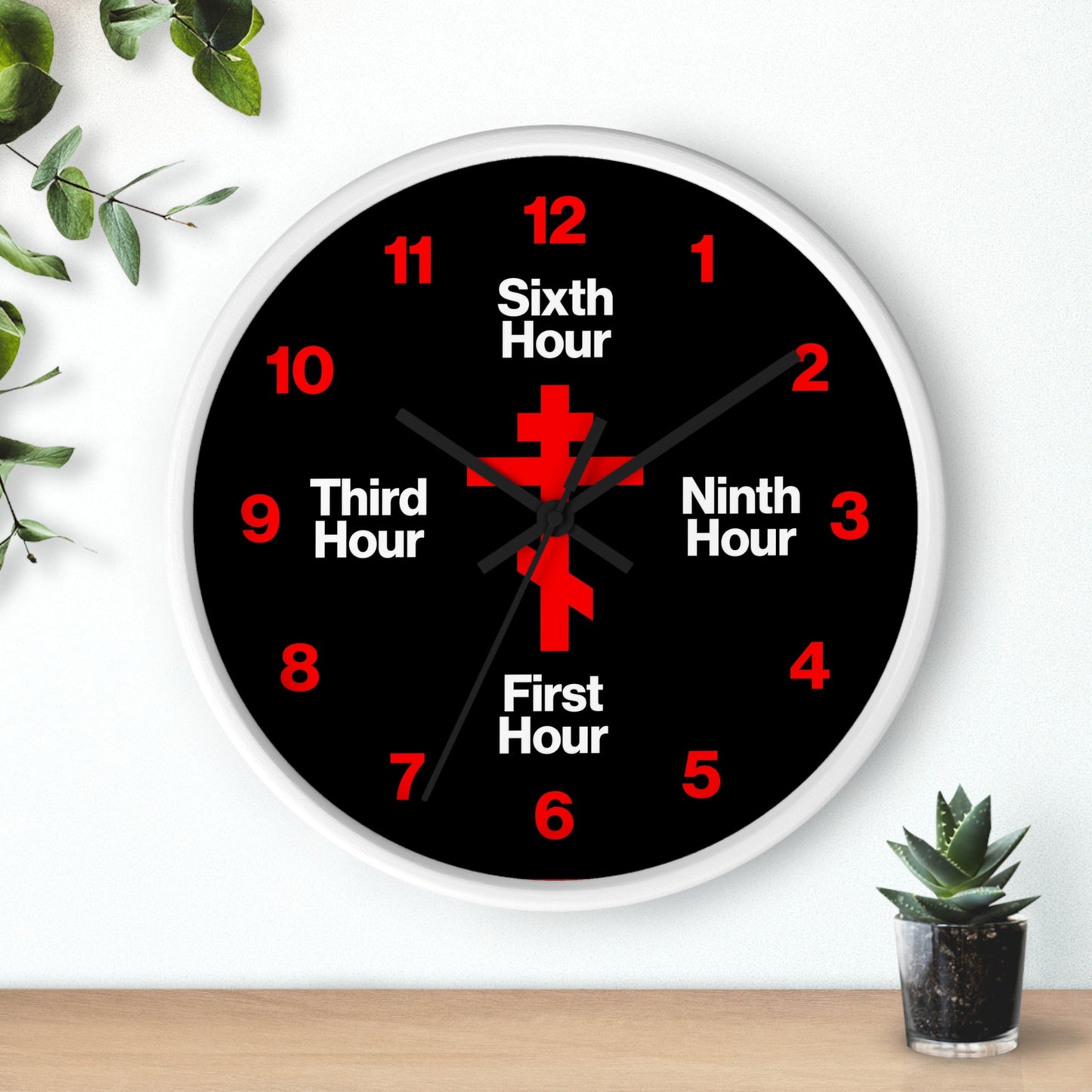 Liturgical Hours Wall Clock No. 1