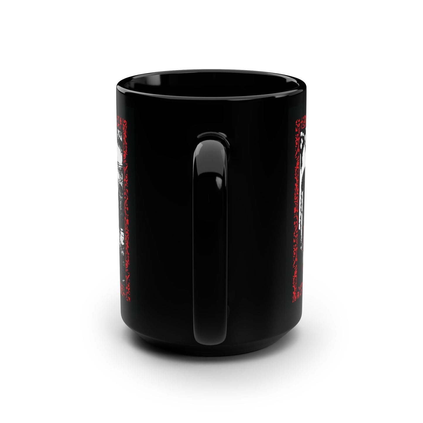 The Dead in Christ Shall Rise First | Gothic Graveyard Design | 1 Thessalonians 4:16 | Orthodox Christian Black Mug