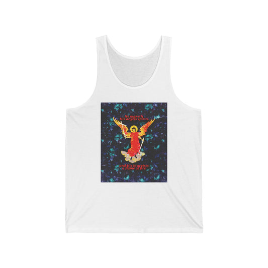 He Maketh His Angels Spirits (Psalm 103 LXX) No. 1 | Orthodox Christian Jersey Tank Top / Sleeveless Shirt