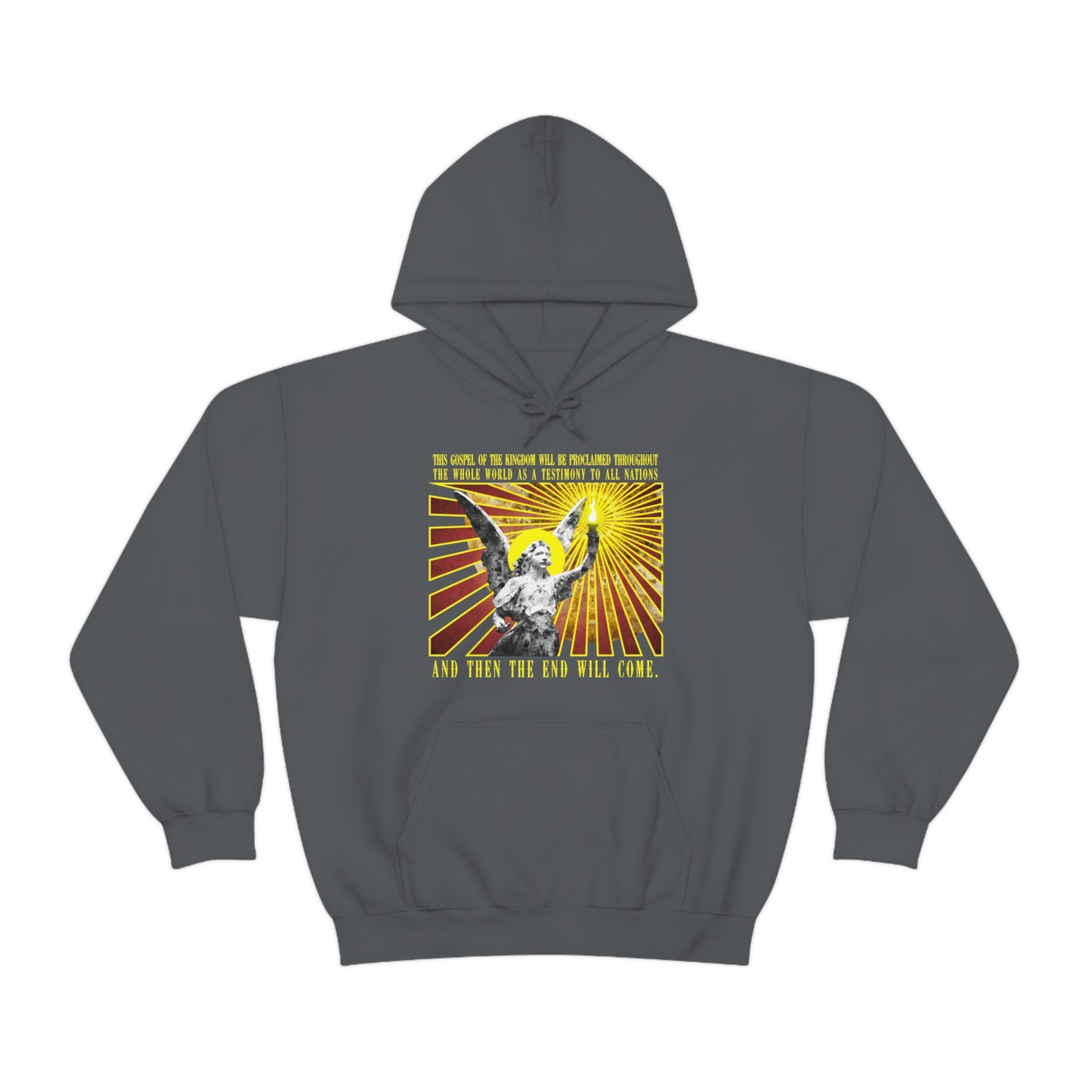 And Then the End Will Come - Angel Design No. 1 | Orthodox Christian Hoodie / Hooded Sweatshirt