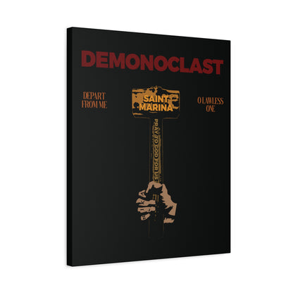 Demonoclast | St. Marina's Hammer | NIKA Fist | Christ Conquers | Demon Smasher | Unseen Warfare | Christian Martyrdom | Orthodox Canvas Art