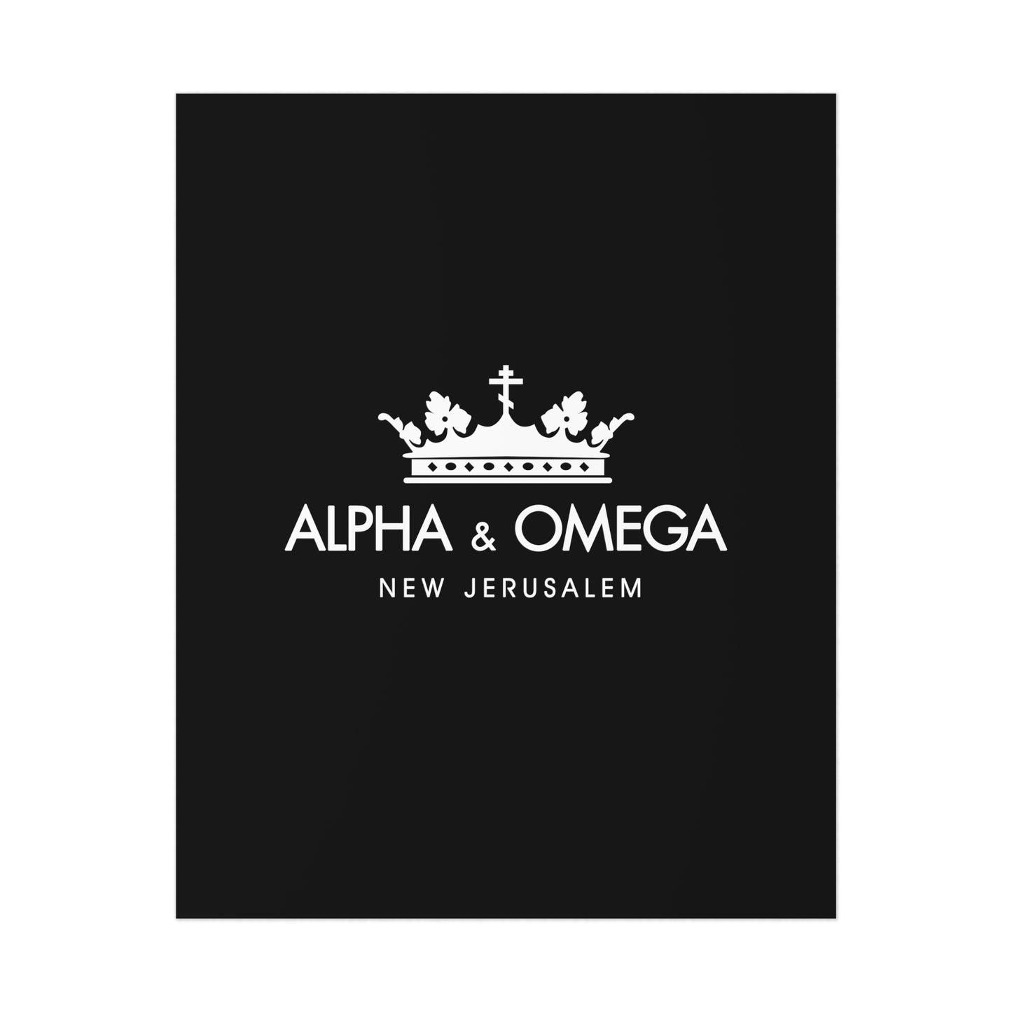Alpha & Omega No. 2 | Orthodox Christian Art Poster