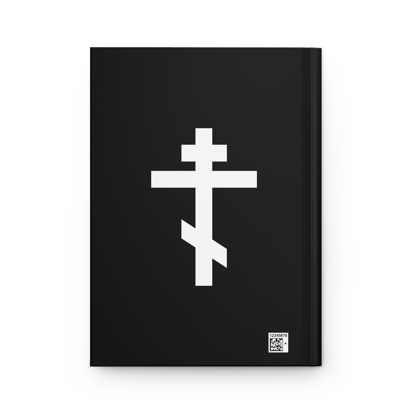 White Orthodox Cross | May I never boast except in the cross of our Lord Jesus Christ | Galatians 6:14 | Orthodox Hardcover Journal