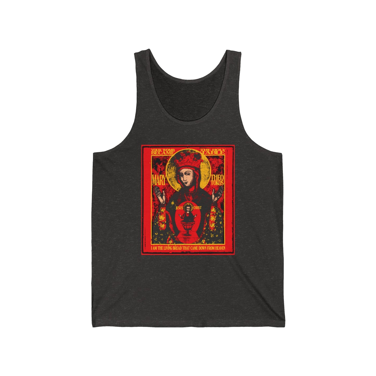 Mother of God of Nicaea IconoGraphic No.1 | Orthodox Christian Jersey Tank Top / Sleeveless Shirt