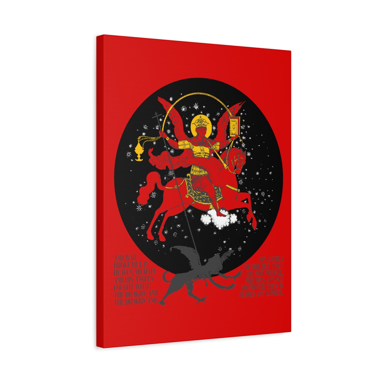 Archangel Michael of the Apocalypse No. 1 | Canvas Icono-Graphic | Orthodox Christian Art