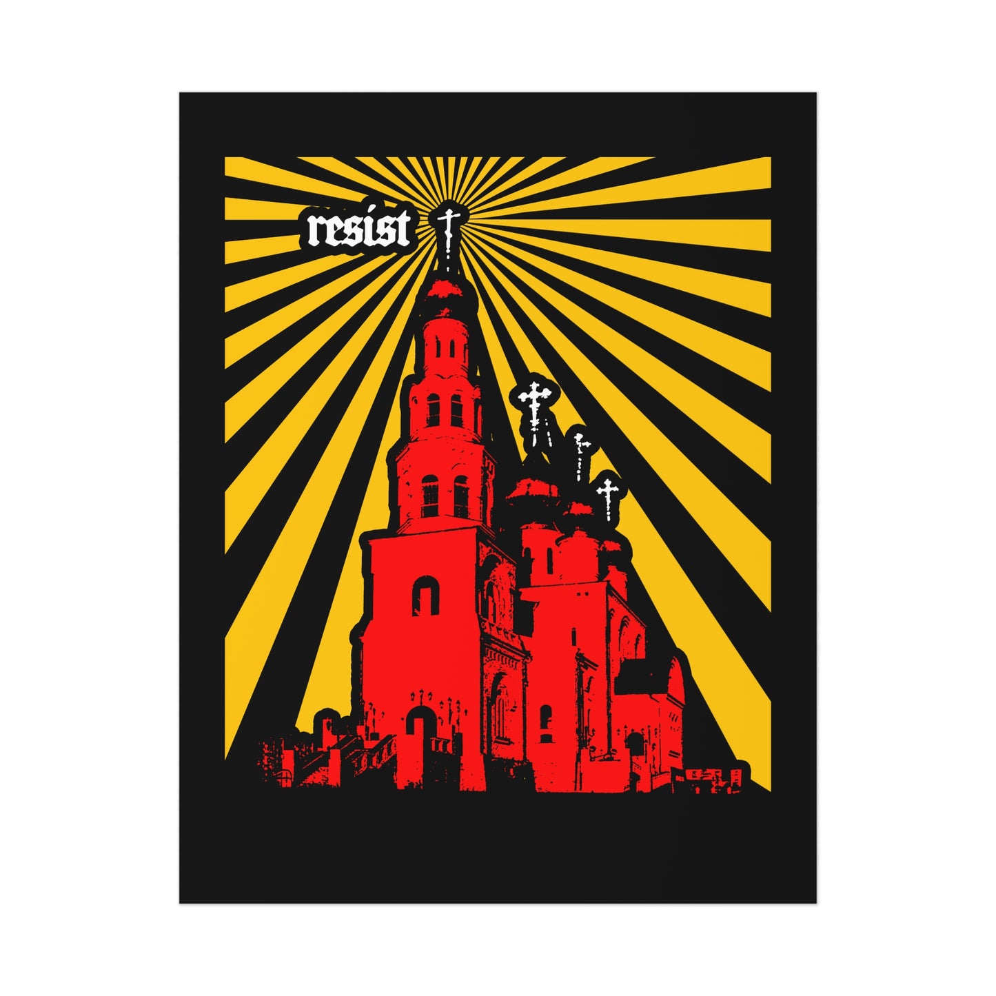 Resist (Orthodoxy Against the World) No. 1 | Orthodox Christian Art Poster