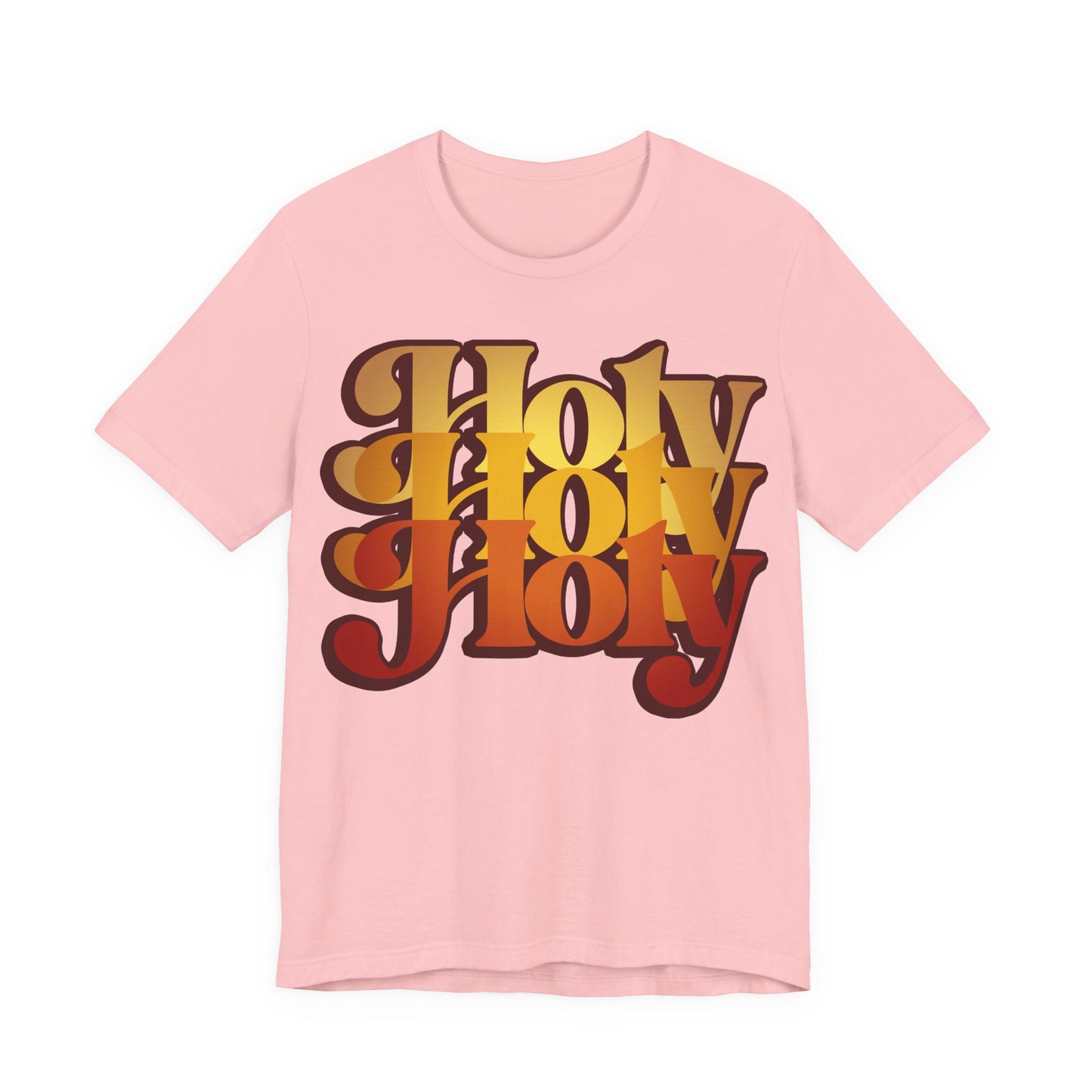 Holy Holy Holy Trisagion Liturgical Prayer 70s Style Orthodox T-Shirt | Orthodox Christian Cotton Unisex T-Shirt
