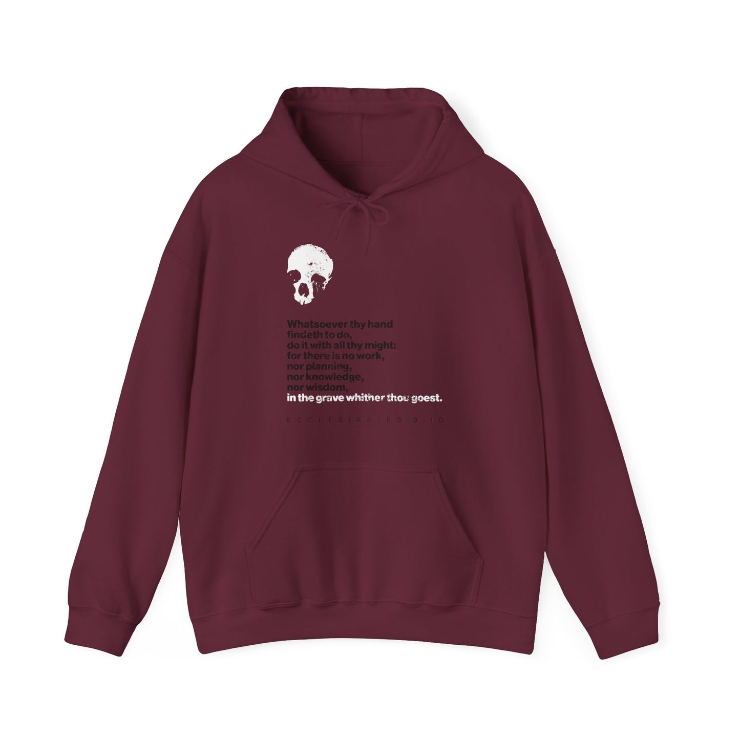 Whatsoever Thy Hand Findeth to Do No. 2 (Black Text) | Orthodox Christian Hoodie / Hooded Sweatshirt