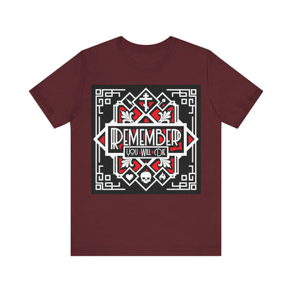 Remember You Will Die: Art Deco Design No.3 | Orthodox Christian T-Shirt