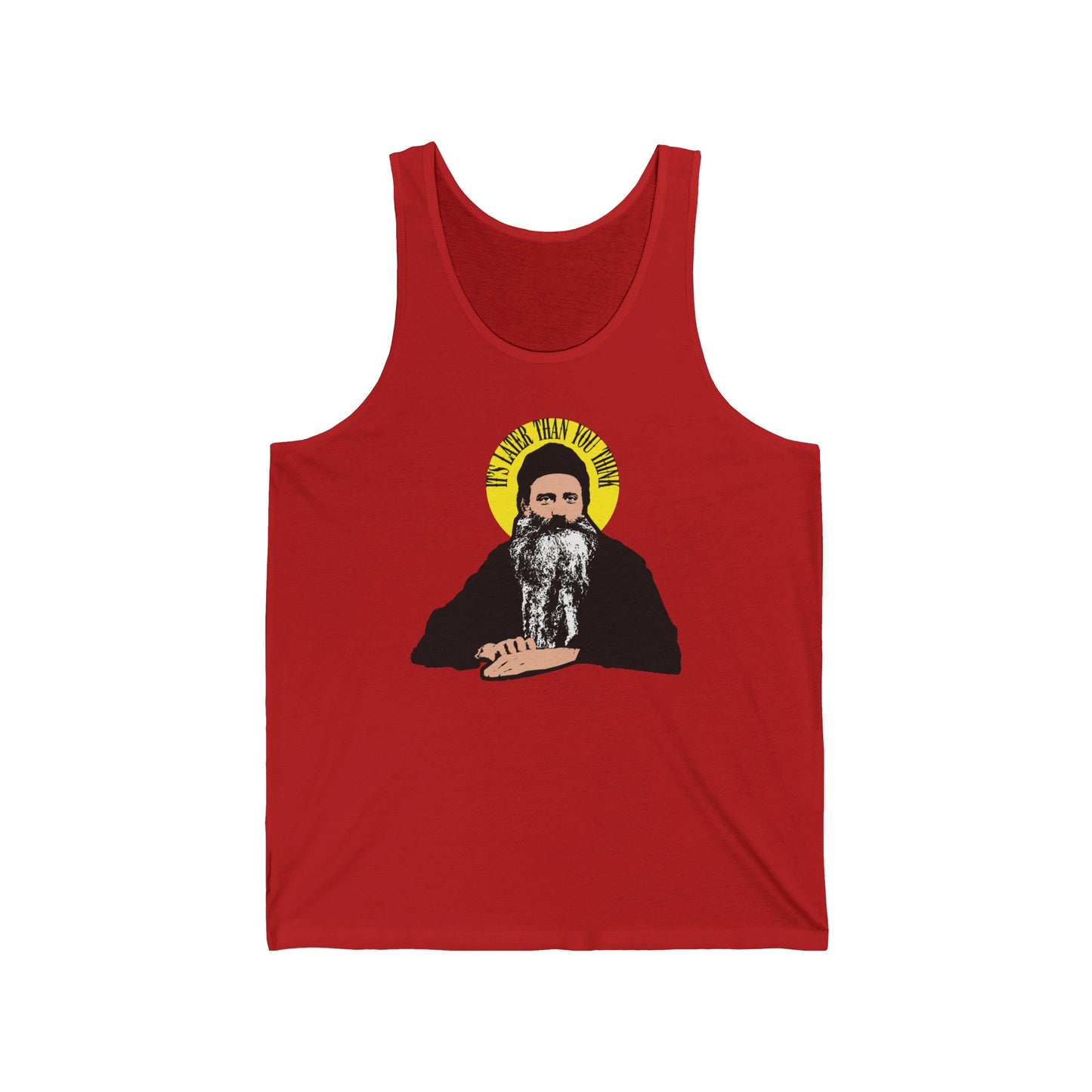 It's Later Than You Think No. 5 (Fr Seraphim Rose) | Orthodox Christian Jersey Tank Top / Sleeveless Shirt