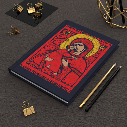 Vladimir Theotokos Icon (Blessed Art Thou Among Women) No. 1 | Orthodox Christian Accessory | Hardcover Journal