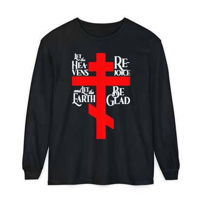 Let the Heavens Rejoice | Psalm 96 (95 Septuagint) | Orthodox Christian Liturgical Hymn | Russian Cross | Orthodox Christian Long Sleeve Shirt