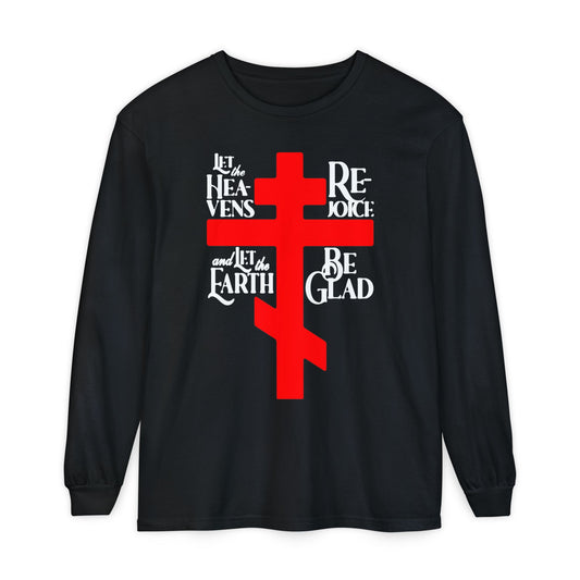 Let the Heavens Rejoice | Psalm 96 (95 Septuagint) | Orthodox Christian Liturgical Hymn | Russian Cross | Orthodox Christian Long Sleeve Shirt