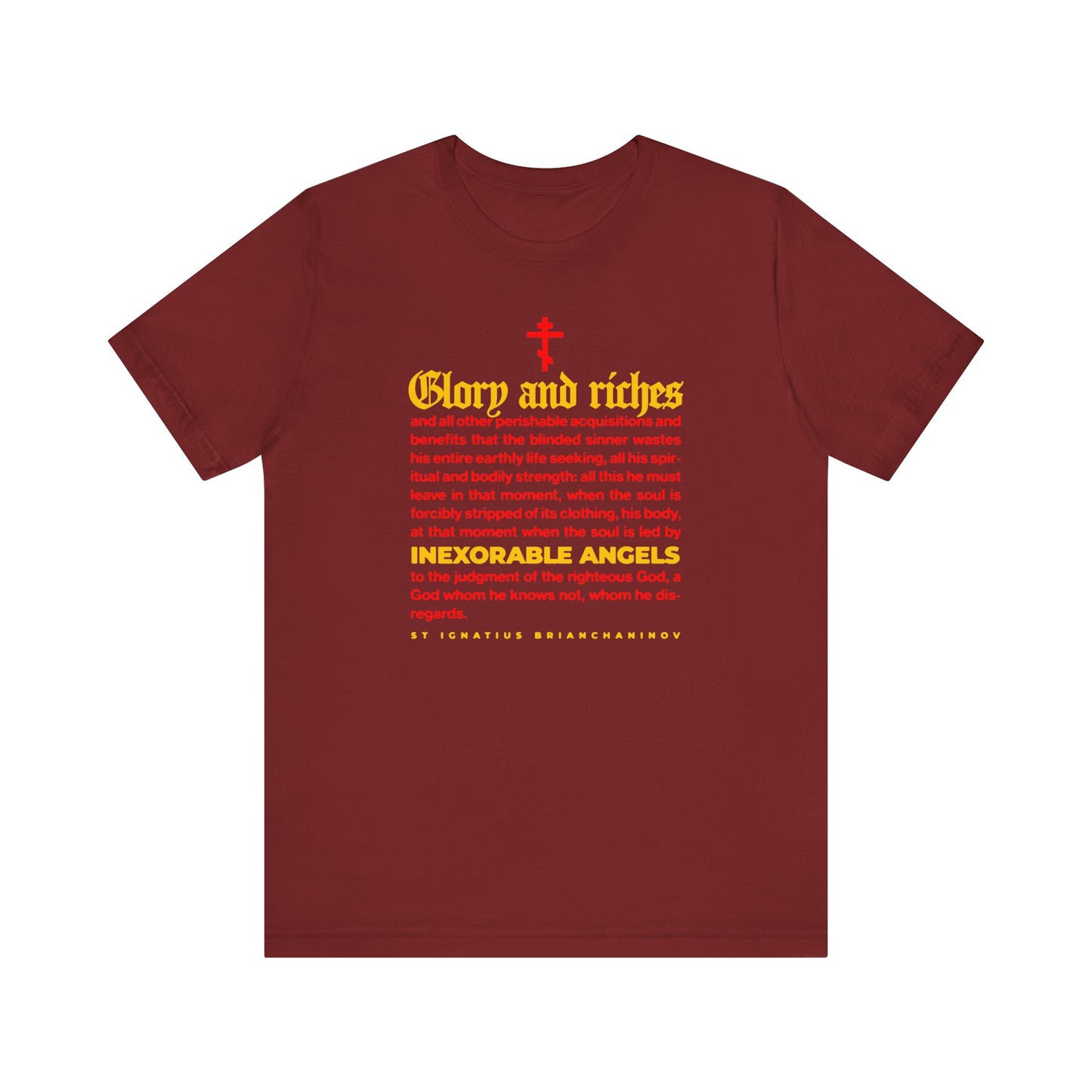 Inexorable Angels (St Ignatius Brianchaninov) No. 1 | Orthodox Christian T-Shirt