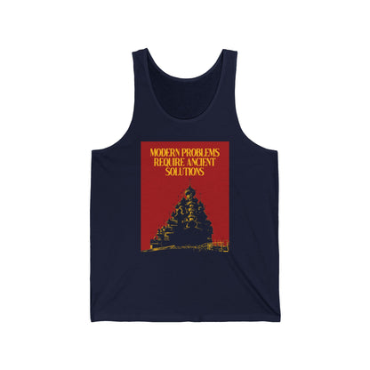 Modern Problems Require Ancient Solutions No. 1 | Orthodox Christian Jersey Tank Top / Sleeveless Shirt