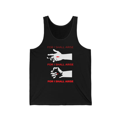 For I Shall Arise (Canon of Holy Saturday) No. 1 | Orthodox Christian Jersey Tank Top / Sleeveless Shirt