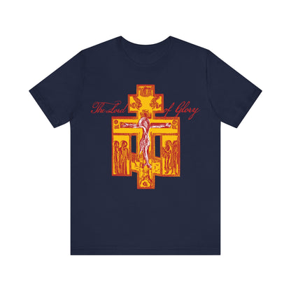 The Lord of Glory | Russian Golgotha Crucifix IconoGraphic | 1 Corinthians 2:8 | Orthodox Christian T-Shirt