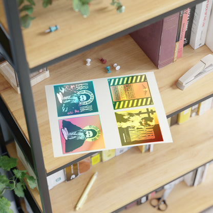 Fr Seraphim Rose 4x4 Sticker Sheet No. 1 | It's Later Than You Think | Modern Saint Graphic Decor | Apocalyptic | Orthodox Christian Stickers