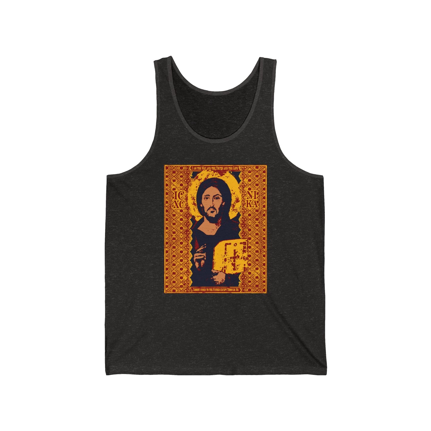 Jesus Christ Sinai Pantocrator IconoGraphic No. 1 | Orthodox Christian Tank Top