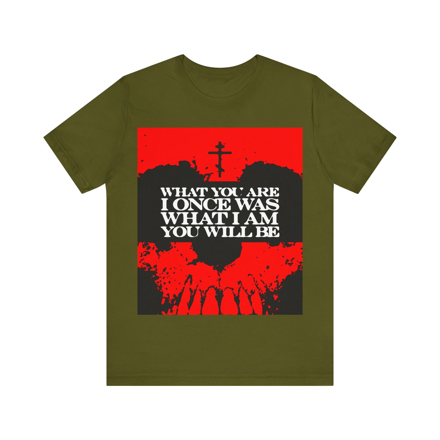 What You Are, I Once Was. What I Am, You Will Be | Memento Mori | Red Skull Remembrance of Death | Orthodox Christian T-Shirt