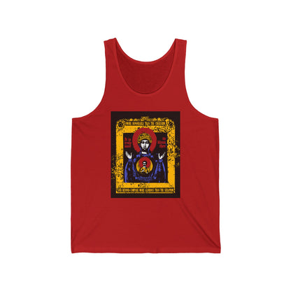 It is Truly Meet To Bless Thee Iconographic | Axion Estin Hymn to the Mother of God Theotokos | Orthodox Christian Jersey Tank Top