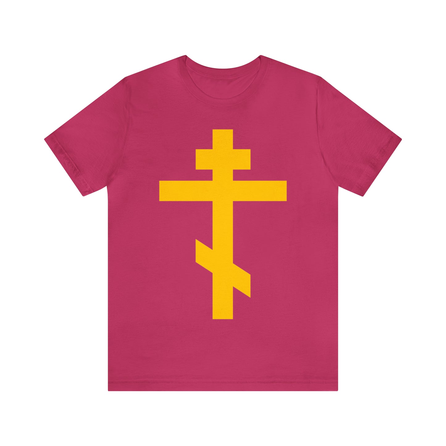 Simple Orthodox Cross (Yellow) No. 1 | Orthodox Christian T-Shirt