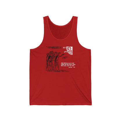 Come Unto Me, All Ye That Labour and Are Heavy Laden No.1 | Orthodox Christian Jersey Tank Top / Sleeveless Shirt