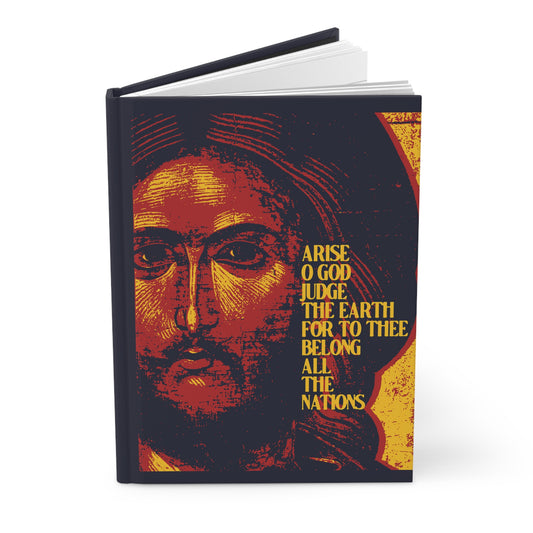Arise, O God, Judge the Earth (Psalm 82/81) | Jesus Christ Russian Style IconoGraphic | Orthodox Christian Accessory | Hardcover Journal