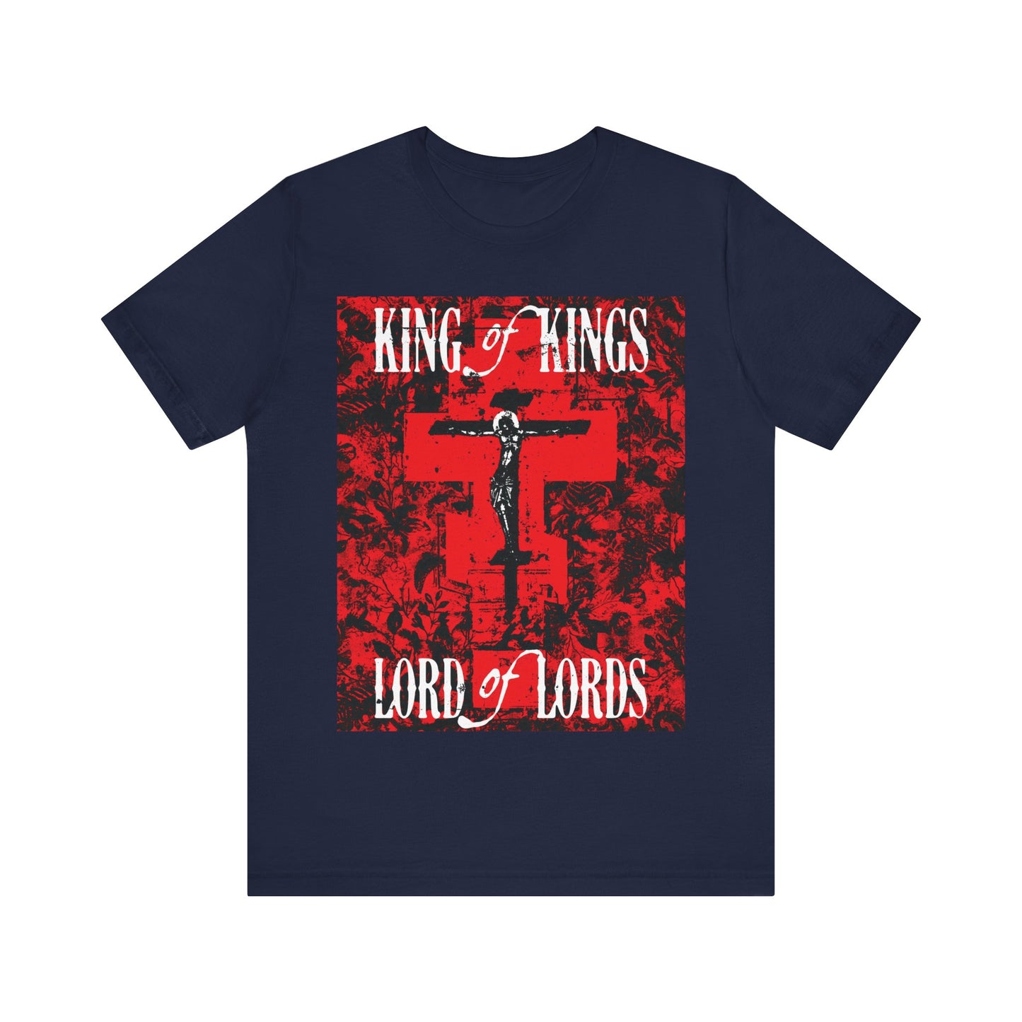 King of Kings, Lord of Lords (Jesus Christ Crucifix IconoGraphic) No. 1 | Orthodox Christian T-Shirt
