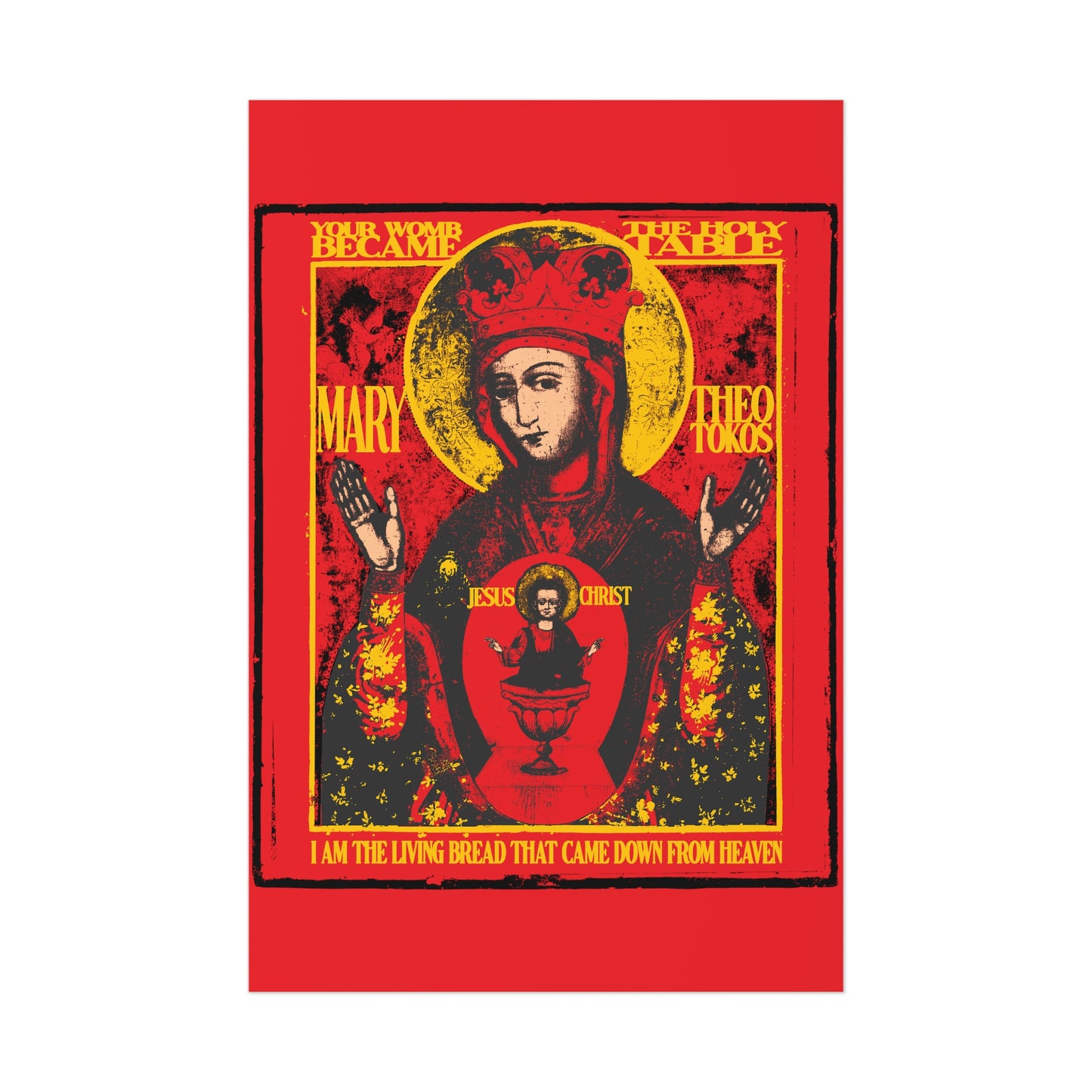 Mother of God of Nicaea IconoGraphic No.1 | Orthodox Christian Art Poster