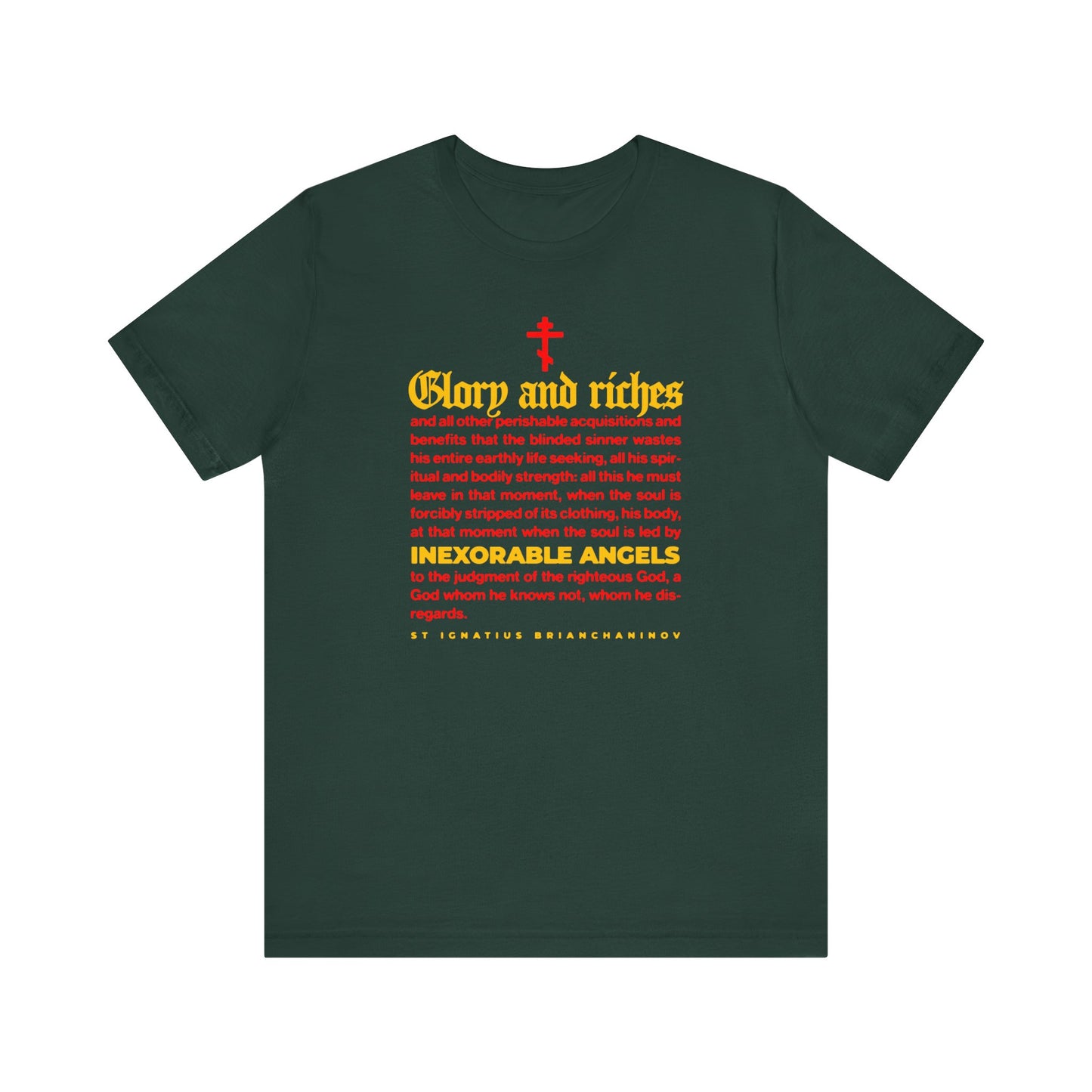 Inexorable Angels (St Ignatius Brianchaninov) No. 1 | Orthodox Christian T-Shirt