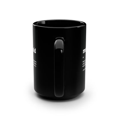Metanoia Metanoid Definition | Proverbs 28:13 | Confession & Repentance | Minimalist Design | Orthodox Christian Large Black Mug