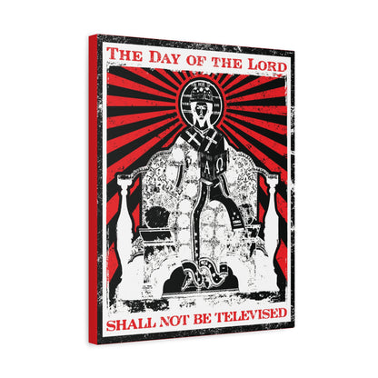 The Day of the Lord Shall Not Be Televised | Jesus Christ Enthroned Iconographic | Second Coming | Revelation | Orthodox Christian Canvas Art