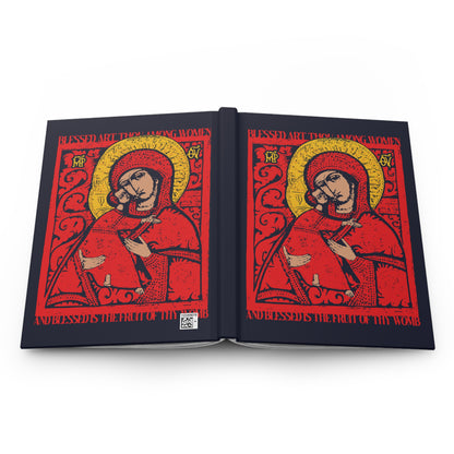 Vladimir Theotokos Icon (Blessed Art Thou Among Women) No. 1 | Orthodox Christian Accessory | Hardcover Journal