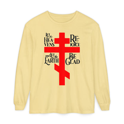 Let the Heavens Rejoice | Psalm 96 (95 Septuagint) | Orthodox Christian Liturgical Hymn | Russian Cross | Orthodox Christian Long Sleeve Shirt